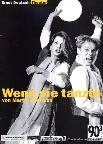 Ernst Deutsch Theater, Isabella Vertes-Schütter, Wolfgang Borchert: Programmheft Wenn sie tanzte von Martin Sherman. Premiere 1. Juni 2000. Spielzeit 1999 / 2000. 