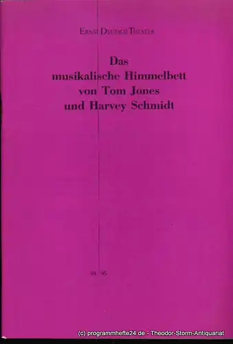 Ernst Deutsch Theater, Friedrich Schütter, Wolfgang Borchert: Programmheft Das musikalische Himmelbett ( I Do! I Do! ) von Tom Jones und Harvey Schmidt. Premiere 23. November 1994. Spielzeit 1994 / 95. 