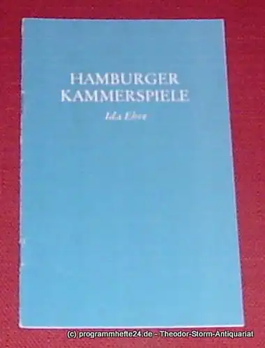 Hamburger Kammerspiele, Ida Ehre, Aust Jan: Programmheft Die venezianischen Zwillinge von Carlo Goldoni. Premiere 24. Januar 1985. Blätter der Hamburger Kammerspiele. 5. Heft der Spielzeit 1984 / 85. 