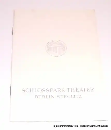 Schlosspark-Theater Berlin Steglitz, Boleslaw Barlog, Albert Beßler: Programmheft Der gute Mensch von Sezuan. Parabelstück von Bertolt Brecht. Spielzeit 1966 / 67 Heft 144. 