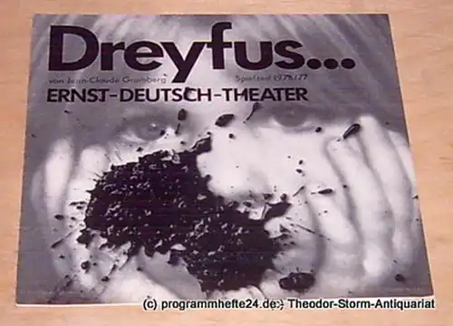 Ernst-Deutsch-Theater, Friedrich Schütter, Wolfgang Borchert: Programmheft Dreyfus ... von Jean-Claude Grumberg. Premiere 10. März 1977. Spielzeit 1976 / 77. 