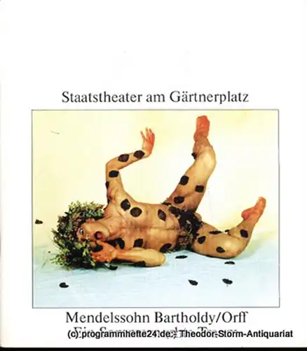 Staatstheater am Gärtnerplatz, Staatstheaterdirektor Dr. Hellmuth Matiasek, Matthias Schmiegelt: Programmheft Ein Sommernachtstraum. Ballett von Günter Pick. 11. Februar 1988. Programmhefte des Bayerischen Staatstheaters am Gärtnerplatz.. 