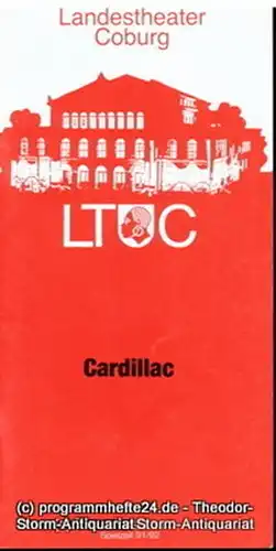 Landestheater Coburg, Ernö Weil, Burghard Hattendorff: Programmheft Cardillac. Oper von Ferdinand Lion. Premiere 8. April 1992. Programmhefte des Landestheaters Coburg Spielzeit 1991 / 92 Heft 14. 