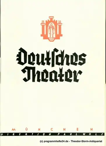 Deutsches Theater, Paul Wolz, Oscar Angerer: Programmheft Im Traumland der Revue. Eröffnungsprogramm. Premiere 21. Dezember 1951. 1. Folge. 21. Dezember 1951 bis 13. Januar 1952. 