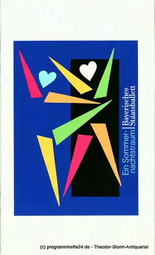 Bayerisches Staatsballett, Ivan Liska, Wolfgang Oberender, Esther Dreesen: Programmheft zur Premiere Ein Sommernachtstraum von John Neumeier am 5. Dezember 1993, Nationaltheater. 