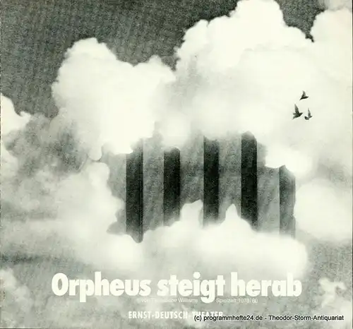 Ernst  Deutsch  Theater Hamburg, Friedrich Schütter, Wolfgang Borchert: Programmheft Orpheus steigt herab von Tennessee Williams. Premiere 30. August 1979. Spielzeit 1979 / 80 Heft 1. 