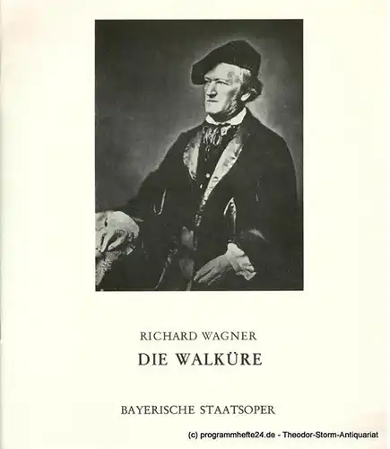 Bayerische Staatsoper, Staatsintendant August Everding, Irmgard Scharberth: Programmheft Die Walküre. Premiere 9. Juni 1974. Spielzeit 1976 / 77. 