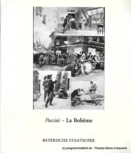 Bayerische Staatsoper, Staatsintendant August Everding: Programmheft La Boheme. Premiere 14. Juni 1969. 