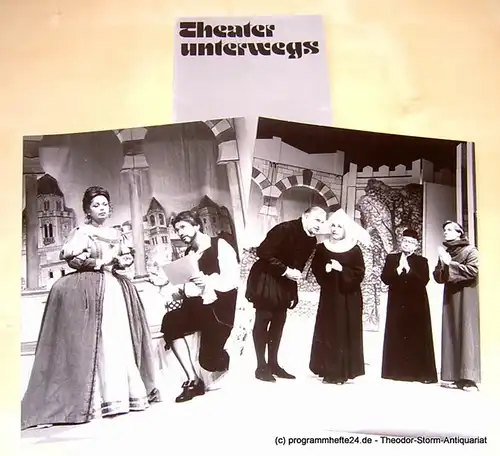 Theater unterwegs, Dieter Henkel: Programmheft Liebe auf Spanisch oder Der Hund des Gärtners. Komödie von Lope de Vega. Spielzeit 1997 / 98. Mit beiliegenden original Szenenfotos. 