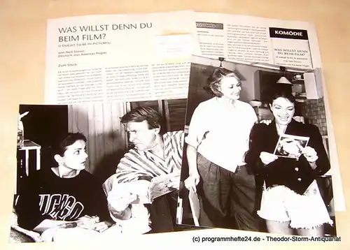 Neue Schaubühne München: Pressematerial zu Was willst Du denn beim Film von Neil Simon mit 2 original Szenenfotos. 