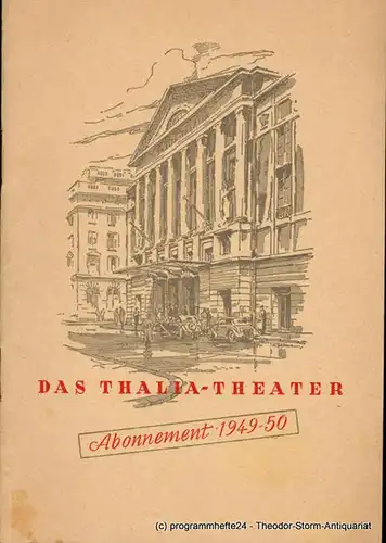 Thalia Theater Hamburg, Willy Maertens: Das Thalia-Theater Abonnement 1949 - 50. 