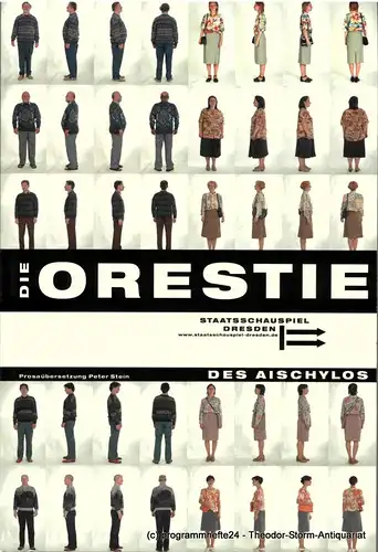 Staatsschauspiel Dresden, Holk Freytag, Heike Müller-Merten, Katrin Breschke: Programmheft DIE ORESTIE DES AISCHYLOS. Premiere 31. Oktober 2003. 