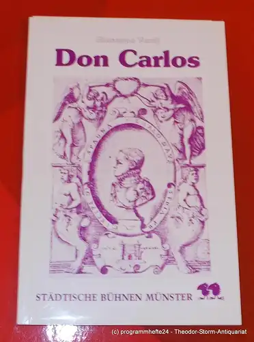 Städtische Bühnen Münster: Programmheft DON CARLOS. Neuinszenierung am 11. Oktober 1986 Grosses Haus. Spielzeit 1986 / 87. 