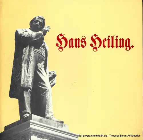 Niedersächsische Staatstheater Hannover, Hans-Peter Lehmann, Wulf Konold, Helga Heine: Programmheft Neuinszenierung Hans Heiling. Romantische Oper. 27. September 1983 Premiere B Opernhaus. 