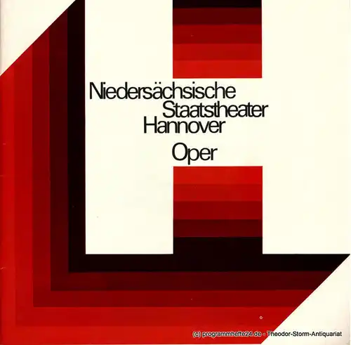 Niedersächsische Staatstheater Hannover, Opernhaus, Günter Roth, Raffael Nedomansky: Programmheft Der Troubadour. Oper von Giuseppe verdi. Mittwoch 12. Januar 1977. 