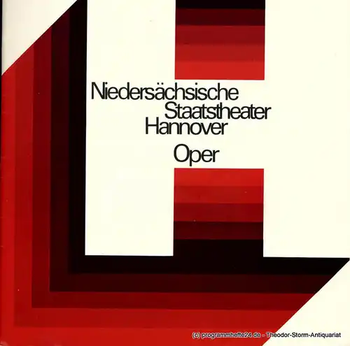 Niedersächsische Staatstheater Hannover, Opernhaus, Günter Roth, Raffael Nedomansky: Programmheft Fidelio. Oper von Joseh Sonnleithner und Georg Friedrich Treitschke. Donnerstag 30. September 1976. 