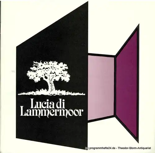 Niedersächsische Staatstheater Hannover, Günter Roth, Alexander May: Programmheft Lucia li Lammermoor. Oper von Salvatore Cammarano. 26. März 1980. 