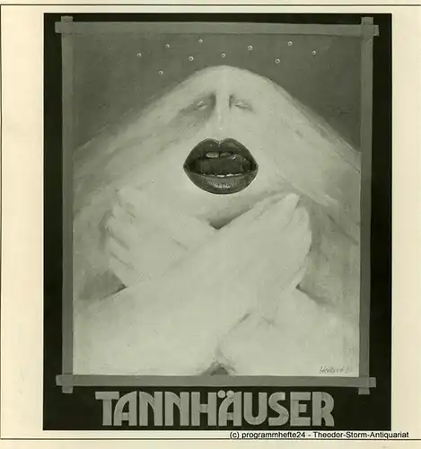 Theater der Stadt Gütersloh, Günter Ochs, Landestheater Detmold: Programmheft Tannhäuser und der Sängerkrieg auf der Wartburg. Premieren 3. und 16.12. 1980. 