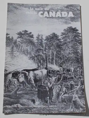 Canadian Broadcasting Corporation: Programmheft This is Canada. La Voix du Canada MAY 1951. 