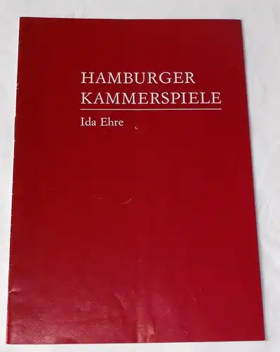 Hamburger Kammerspiele, Ida Ehre, Jan Aust: Programmheft FAMILIENLEBEN. Komödie von John Patrick. Premiere 4. April 1978. 8. Heft der Spielzeit 1977 / 78. 
