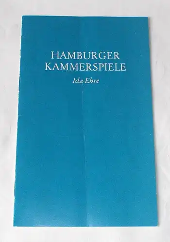 Hamburger Kammerspiele, Ida Ehre, Jan Aust: Programmheft Geschäft: Mord. Kriminalstück von Richard Harris. Premiere am 10. März 1983. Deutsche Erstaufführung. 6. Heft der Spielzeit 1982 / 83. 