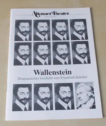 Altonaer Theater, Hans Fitze: Programmheft WALLENSTEIN. Dramatisches Gedicht von Friedrich Schiller. Programmheft 7 Spielzeit 1989 / 90. 