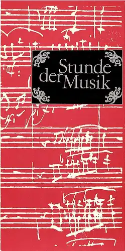 Konzert- und Gastspieldirektion Karl-Marx-Stadt: Programmheft Stunde der Musik. Amadeus Webersinke 1983. 