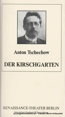 Renaissance-Theater Berlin, Gerhard Klingenberg, Lothar Ruff: Programmheft Der Kirschgarten von Anton Tschechow. Heft 4, 14. März 1987. 