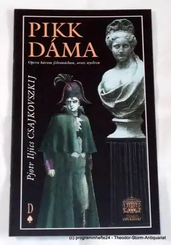 Magyar Allami Operahaz: Programmheft PIKK Dama ( Pik Dame ) Ungarische Staatsoper Budapest 2003. 