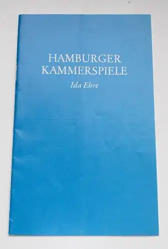 Hamburger Kammerspiele, Ida Ehre, Jan Aust: Programmheft Nicht von gestern. Komödie von Garson Kanin. Premiere 22. April 1981. 7. Heft der Spielzeit 1980 / 81. 