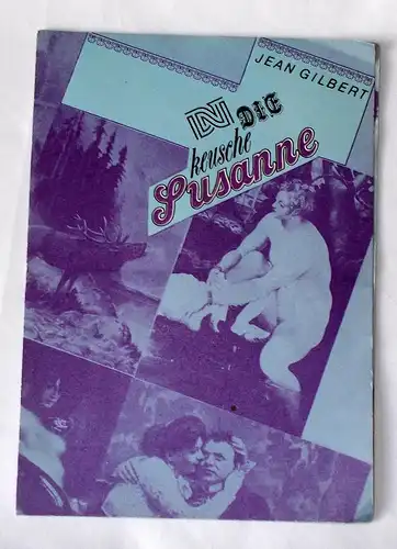 Deutsches Nationaltheater Weimar: Programmheft Die keusche Susanne. Premiere am 19. Februar 1988. 