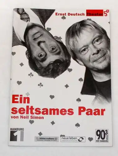 Ernst Deutsch Theater, Isabella Vertes-Schütter, Wolfgang Borchert: Programmheft Ein seltsames Paar von Neil Simon. Premiere 22. November 2001. 