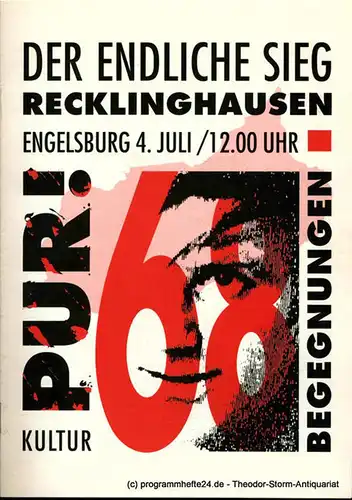 Kulturamt Recklinghausen: Programmheft Der endliche Sieg von Christof Wackernagel. Engelsburg Recklinghausen 4. Juli 1993. 