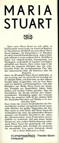 Staatstheater Dresden, Uta Gallert, Ekkehard Walter: Programmheft  Maria Stuart. Trauerspiel von Friedrich Schiller. Premiere 11. Juni 1980. 