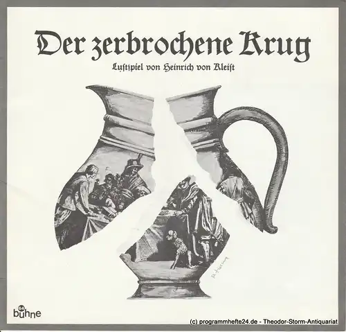 Bühne 64, Jürg Medicus: Programmheft Der zerbrochene Krug. Lustspiel von Heinrich von Kleist. 