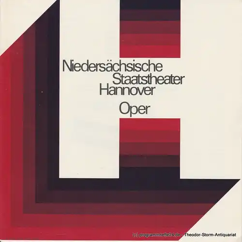 Niedersächsische Staatstheater Hannover, Oper, Günter Roth, Peter von Magnus: Programmheft La Traviata. Oper von Giuseppe Verdi. Heft 2 der Spielzeit 1975 / 76, erschienen am 4. Oktober 1975. 