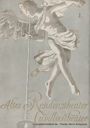 Altes Residenztheater ( Cuvillies-Theater ), Bayerisches Staatsschauspiel, Helmut Henrichs, Wolfgang Kirchner: Programmheft DON JUAN. Komödie von Moliere. Premiere 28. Oktober 1962. 