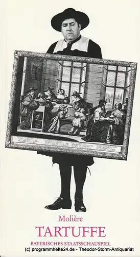 Bayerisches Staatsschauspiel, Günther Beelitz, Gerd Jäger, Wilfried Hösl ( Fotos ), Residenztheater: Programmheft TARTUFFE. Komödie von Moliere. Spielzeit 1986 / 87 Heft 18. 