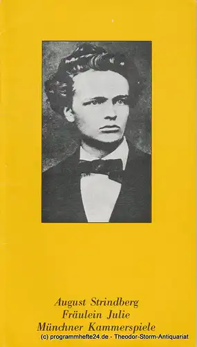 Münchner Kammerspiele, Hans-Reinhard Müller: Programmheft August Strindberg Fräulein Julie Spielzeit 1979 / 80 Heft 8. 