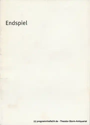 Bayerisches Staatsschauspiel, Dieter Dorn, Hans-Joachim Ruckhäberle, Georg Holzer: Programmheft ENDSPIEL von Samuel Beckett. Spielzeit 2002 / 2003 Heft Nr. 25. 