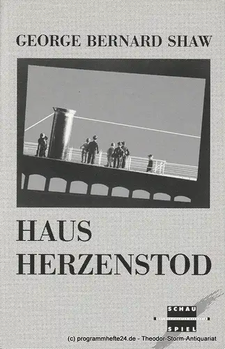 Nationaltheater Mannheim, Arnold Petersen, Hans-Jürgen Drescher, Heinke Wagner: Programmheft Haus Herzenstod. Premiere 16. März 1991 Schauspielhaus Spielzeit 1990 / 91 Nr. 13. 
