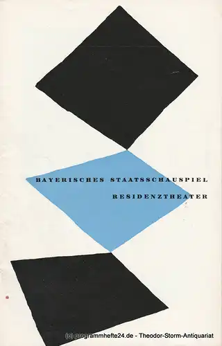 Bayerisches Staatsschauspiel, Residenztheater, Walter Haug: Programmheft Neuinszenierung Dantons Tod. Premiere 9. Juli 1959. 
