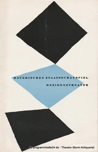 Bayerisches Staatsschauspiel, Residenztheater, Walter Haug: Programmheft Erstaufführung Das Buch von Christoph Columbus von Paul Claudel. 1. August 1956. 