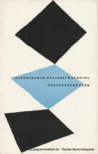 Bayerisches Staatsschauspiel, Residenztheater, Walter Haug: Programmheft Neuinszenierung Weh dem der lügt !  Von Franz Grillparzer 28. Oktober 1957. 
