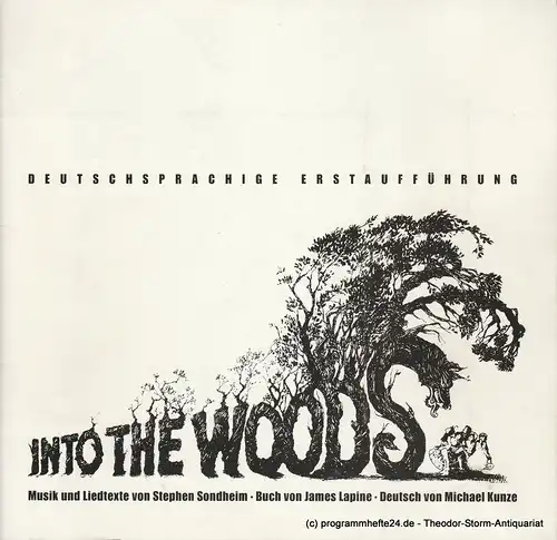 Theater Heilbronn, Andrea Körfer, Sabine Wilmer: Programmheft Into The Woods ( Ab in den Wald ) Spielzeit 1989 / 90 Heft 10. 