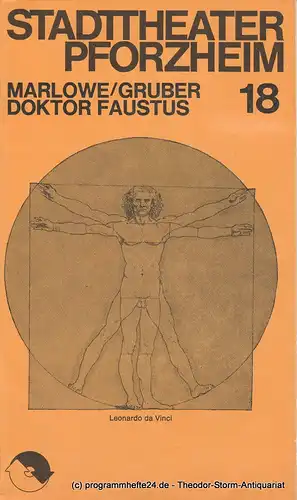 Stadttheater Pforzheim, Heiner Bruns, Bernd Steets, Petra Dannenhöfer, Stefan Glossmann: Programmheft Marlowe / Gruber: DOKTOR FAUSTUS Premiere 4. Juni 1973. 