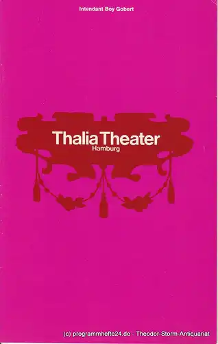 Thalia Theater Hamburg, Boy Gobert, Gerhard Blasche, Hannelore Gerber, Rosemarie Clausen ( Szenenfotos ): Programmheft Gespenster von Henrik Ibsen Spielzeit 1969 / 70 Heft 7. 