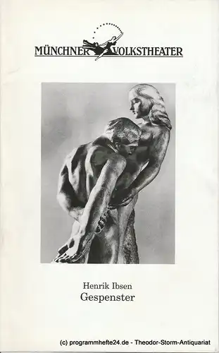 Münchner Volkstheater, Ruth Drexel, Marie-Louis Ott: Programmheft GESPENSTER von Henrik Ibsen Premiere 1. März 2002 Spielzeit 2001 / 2002 Heft 3. 