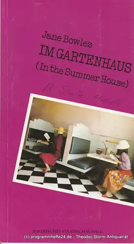 Bayerisches Staatsschauspiel, Residenztheater, Günther Beelitz, Uwe B. Carstensen, Claudia Grönemeyer, Wilfried Hösl ( Probenfotos ): Programmheft Im Gartenhaus von Jane Bowles. Premiere 17. Januar 1987 im Residenztheater. Spielzeit 1986 / 87 Heft 14. 