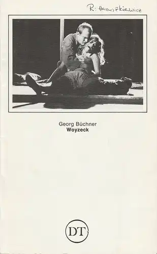 Deutsches Theater Göttingen, Norbert Baensch, Kaspar Seiffert ( Fotos ): Programmheft Woyzeck. Fragment von Georg Büchner. Spielzeit 1984 / 85. 